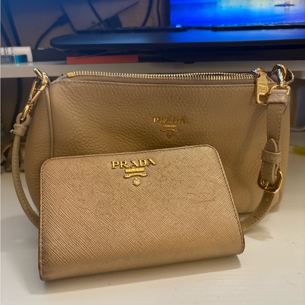 Prada Vitello Daino Pochette Bag